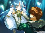  age_difference blue_hair child elf elf_ears father_and_daughter game_cg kalar_(rance) loli lysette_kalar pointy_ears rance rance_(series) rance_quest reset_kalar you_gonna_get_raped 