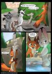  &lt;3 2019 animal_genitalia animal_penis anthro anus balls bathing black_fur breasts brown_fur butt canid canine canine_penis casual_nudity climbing comic dialogue dipstick_tail disney duo_focus english_text erection featureless_breasts female fox fur gloves_(marking) grass green_eyes grey_fur group half-closed_eyes hand_holding judy_hopps lagomorph male mammal marble_fox markings multicolored_fur multicolored_tail mustelid nick_wilde nude orange_fur otter outside partially_submerged penis plant purple_eyes pussy rabbit red_fox robcivecat sheath silver_fox small_breasts smile socks_(marking) spanking tan_fur text two_tone_fur white_fur zootopia 
