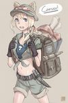  animal_ears backpack bag dagger ears_through_headwear genderswap genderswap_(mtf) gloves goggles hat league_of_legends map mushroom personification ponytail scout shorts sin_gun_woo solo teemo telescope weapon 