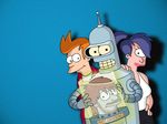  bender bender_bending_rodr&#237;guez female futurama human kiss_my_shiny_metal_ass machine male mammal matt_groening mechanical mutant philip_j._fry philip_j_fry robot turanga_leela wallpaper 