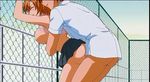  1girl ? ass bottomless chain_link hetero kansen:_inyoku_no_rensa screencap sex shirt skirt straight vaginal white_shirt 