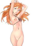  :d armpits arms_up bangs blue_eyes bottomless breast_slip covered_nipples eyepatch flat_chest floating_hair hair_ornament long_hair looking_at_viewer navel neon_genesis_evangelion nipples nishieda no_pussy one_breast_out open_mouth orange_hair rebuild_of_evangelion shikinami_asuka_langley simple_background sketch slender smile solo souryuu_asuka_langley standing white_background 