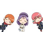  3boys animated animated_png chibi gundam jerid_messa makai_tenshi_djibril multiple_boys multiple_girls o_o paptimus_scirocco parody reccoa_londe sarah_zabiarov short_hair tsumuri uniform yazan_gable zeta_gundam 