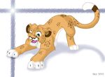  cheetalion feline female feral hybrid lion mammal sharri shayde shayde_(artist) solo 