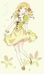  alternate_costume bad_id bad_pixiv_id blonde_hair casual dress drill_hair hekino_(aoruri) mahou_shoujo_madoka_magica solo tomoe_mami twin_drills twintails yellow_eyes 