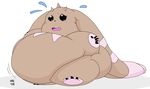  fat humor humour lopmon morbidly_obese overweight terriermon unknown_artist 