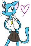  cat feline female mammal nicole_watterson sketch skirt solo the_amazing_world_of_gumball the_amazing_world_of_gumball_(series) unknown_artist 