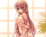  asakura_karen breast_hold cube_(artist) kimi_to_boku_to_eden_no_ringo long_hair panties topless underwear 