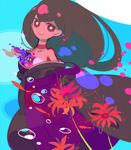  bad_deviantart_id bad_id banned_artist black_hair flower japanese_clothes katanagatari kesa kimono long_hair mintchoco_(mmn2) smile solo spider_lily yasuri_nanami 