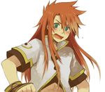  bad_id bad_pixiv_id fingerless_gloves gloves green_eyes long_hair luke_fon_fabre male_focus red_hair shirataki_nako solo tales_of_(series) tales_of_the_abyss 