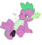  anal anal_penetration blush celestial cum cum_in_ass cum_inside cumshot dragon english_text friendship_is_magic gay green_eyes hands-free male my_little_pony orgasm penetration penis plain_background scalie sex sketch spike_(mlp) text white_background 