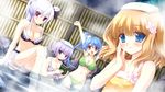  akechi_hikari bikini cleavage game_cg hazuki_suina hyper_highspeed_genius komyoji_yumeko miyasu_risa onsen shunju_utako swimsuit 