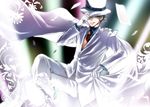  blue_eyes brown_hair card crelica falling_card gloves hat kaitou_kid kuroba_kaito magic_kaito male_focus md5_mismatch meitantei_conan monocle necktie solo top_hat 