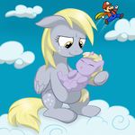  crying cub cute cutie_mark derpy_hooves_(mlp) dinky_hooves_(mlp) equine female feral friendship_is_magic full_of_daww horn horse male mammal mario mario_bros my_little_pony nintendo pegasus pony unicorn unknown_artist video_games wings young 