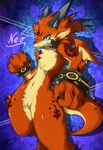  dragon dragoon86 furred_dragon male orange orange_fur solo teeth 
