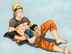  746308940 abs blonde blonde_hair chest fan jpeg_artifacts male male_focus masturbation md5_mismatch mesh_shirt muscle muscles naruto pecs penis popsicle solo uzumaki_naruto 