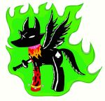  bec bec_noir blood bye_bye_e621 crossover equine friendship_is_magic hasbro homestuck jack jack_noir mammal my_little_pony no_pupils noir pegasus ponification scar solo sword unknown_artist weapon white_sclera wings 