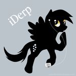  apple_(copyright) background cutie_mark derpy_hooves_(mlp) equine female feral flat_colors friendship_is_magic hasbro horse ipod mammal my_little_pony pegasus plain_background pony silhouette solid_color solo spiritofthwwolf spiritofthwwolf_(artist) walleyed wings yellow_eyes 