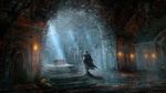  artist_request assassin's_creed:_brotherhood assassin's_creed_(series) bat bird cape ezio_auditore_da_firenze highres hood indoors light_rays male_focus overgrown scenery solo sunbeam sunlight vambraces 