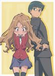  aisaka_taiga kitamura_yuusaku seifuku tagme toradora! 