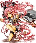  bad_id bad_pixiv_id bleach kusajishi_yachiru level-k long_hair pink_eyes pink_hair smile solo sword teenage weapon 
