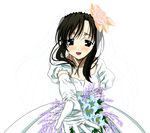  dress katsura_kotonoha school_days transparent_png vector_trace wedding_dress 