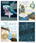  4koma adam_savage bummerdude comic english gen_3_pokemon glasses jamie_hyneman multiple_boys mythbusters open_mouth parody pokemon pokemon_(creature) red_eyes shark sharpedo watermark web_address 