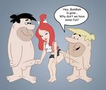  barney_rubble fred_flintstone juvmc pebbles_flintstone the_flintstones 