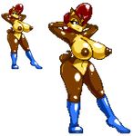  alpha_channel anthro areola big_breasts blue_eyes breasts casetermk chipmunk erect_nipples female hair huge_breasts mammal navel nipples nude red_hair rodent sally_acorn sega sonic_(series) sonic_team 