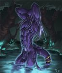  balls draenei hair iyx jewelry lake long_hair male nude penis purple_body purple_skin solo tail_ring tentacles thick_tail video_games warcraft water wet world_of_warcraft 
