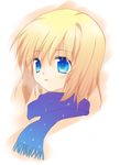  air blonde_hair blue_eyes kamio_misuzu kayune_niu scarf short_hair solo 