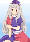  :o blush breasts cosplay hiryuu_kai_(hiryukai58) idolmaster idolmaster_(classic) large_breasts shijou_takane solo touhou yagokoro_eirin yagokoro_eirin_(cosplay) 