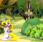  animaniacs looney_tunes minerva_mink tagme wile_e_coyote 