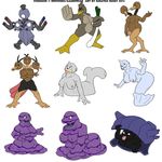  dewgong dodrio doduo farfetch&#039;d grimer ignatius_husky magneton muk pokemon seel shellder 