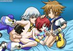  kairi kingdom_hearts palcomix riku sora 