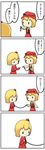  4koma aki_minoriko aki_shizuha blonde_hair cable chibi comic food fruit grapes hair_ornament hat highres leaf leaf_on_head multiple_girls open_mouth potaaju simple_background smile touhou translated 