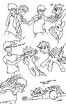  cutie_mark equine female feral fight friendship_is_magic hasbro human male mammal monochrome my_little_pony pegasus rainbow_dash_(mlp) ricedawg wings 