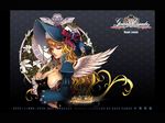  artist_request blonde_hair bonnet breasts cat elementalist_(granado_espada) flower granado_espada hat medium_breasts solo wallpaper wings 