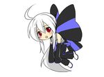  animated animated_gif caffein chibi long_hair red_eyes solo vocaloid voyakiloid white_hair yowane_haku 