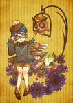  alternate_costume bespectacled blue_eyes blue_hair cambo_copoca celebi clothed_pokemon crystal_(pokemon) flower gen_2_pokemon glasses hat hoothoot pokemon pokemon_(creature) pokemon_(game) pokemon_gsc twintails 