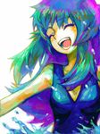  closed_eyes eyes_closed kin_(artist) laughing platinum_berlitz pokemon pokemon_(game) pokemon_diamond_and_pearl pokemon_dppt pokemon_special portrait speed_painting water 