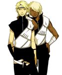  2boys c_(naruto) dark_skin darui hoshino_lily multiple_boys mushiba naruto naruto_shippuuden pixiv_thumbnail resized smile 