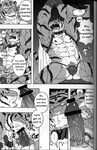  big_muscles build_tiger build_tiger_(character) buttertoast comic feline fur gamma-g gay greyscale male mammal monochrome muscles oral penis prologue tiger translated 