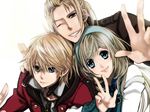  blonde_hair blue_eyes end_of_eternity hairband happy reanbell smile v vashyron zephyr 