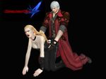  capcom clothed_sex dante devil_may_cry doggystyle from_behind trish 