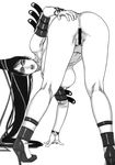  absurdres ass bayonetta bayonetta_(character) black_hair breasts censored high_heels highres kazuki_kotobuki large_breasts 