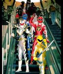  bakuryu_sentai_abaranger bakuryuu_sentai_abaranger cosplay escalator security_guard super_sentai sword weapon 