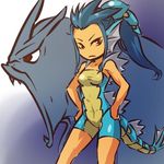  dragon dragon_girl gyarados hitec lowres moemon nintendo personification pokemon 