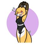  anthro canid canine clothing fox mammal melody_(character) scourge_and_solace_(artist) swimsuit 