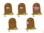  ambiguous_gender cute diglett gum humor humour nintendo plain_background pok&#233;mon pok&eacute;mon solo the_truth unknown_artist video_games white_background 